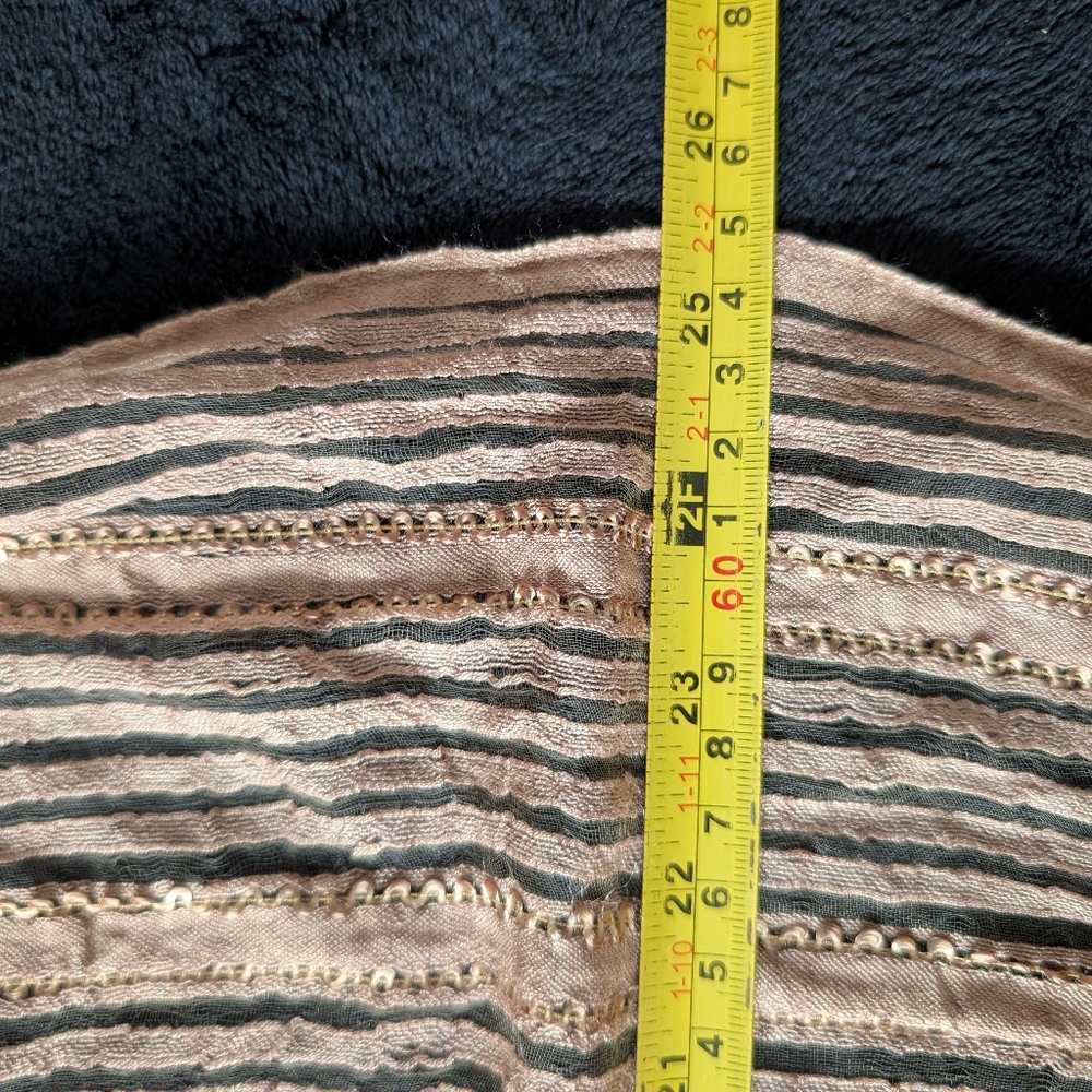 Camel Tan Boho Textured Fringe Shawl Sheer Lightweight Neutral Scarf Eco Fairy image 9